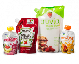 Various Examples of Flexible Packaging with Pourspout