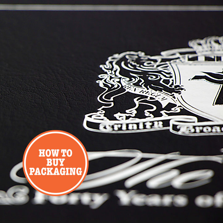 Intricate Foil Stamp on Leather Box