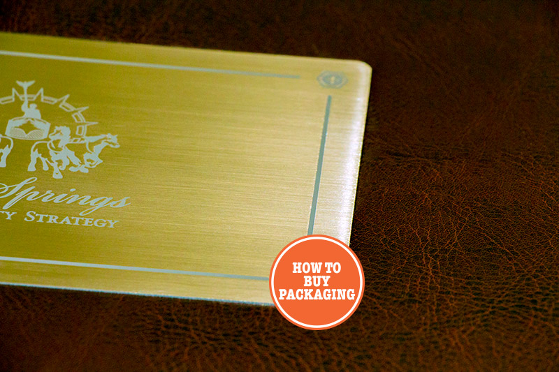 Custom Box Metal Plaque Deboss Combination Example