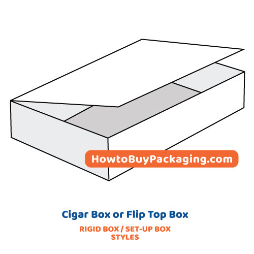Flip Top Cigar Box - Rigid Box Styles
