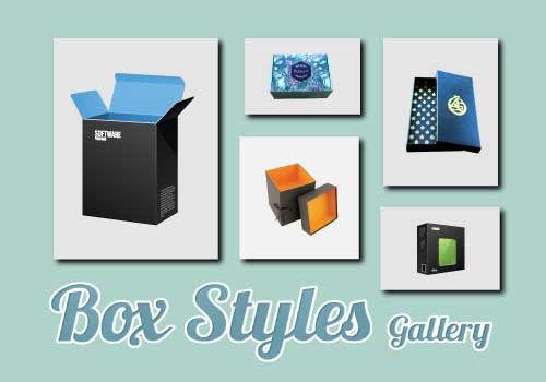 Box Styles Gallery for Folding Cartons, Rigid Boxes, and Corrugated Boxes